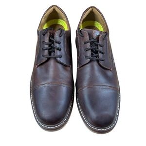 Florsheim Dark brown leather cap toe dress shoes